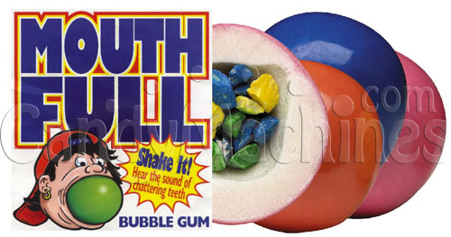 Mouth Full Giant Gumballs