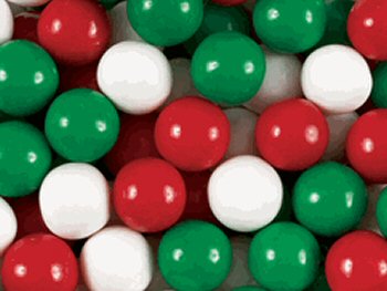 Red, White & Green Gumballs