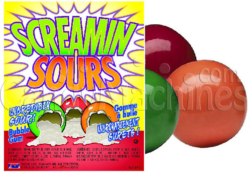 Screamin Sours Gumballs