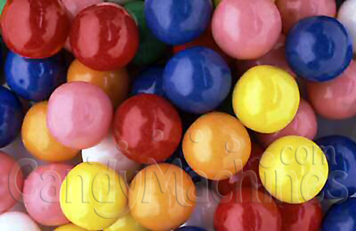 Solid Color Assorted Gumballs By the Pound