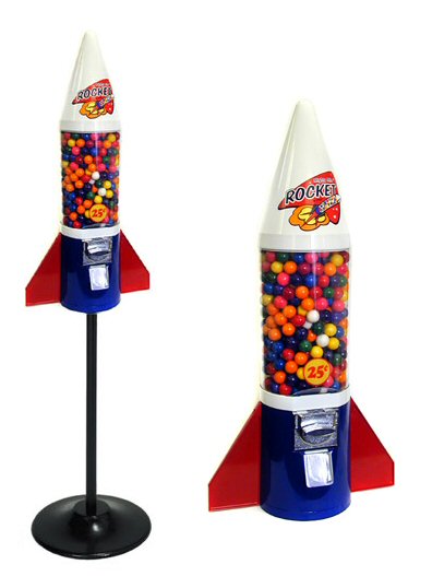 Mini Rocket Gumball Machine