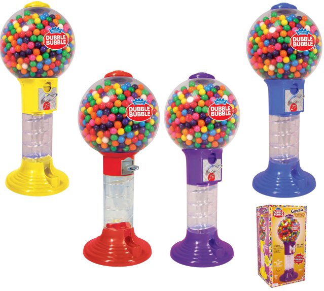 Dubble Bubble Giant Spiral Gumball Bank w/Gumballs - Click Here To Buy!