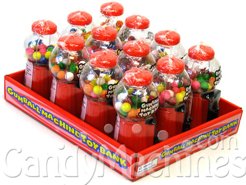 Toy Gumball Machines with Gumballs