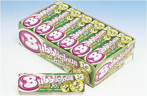 Bubblicious Savage Sour Apple Gum