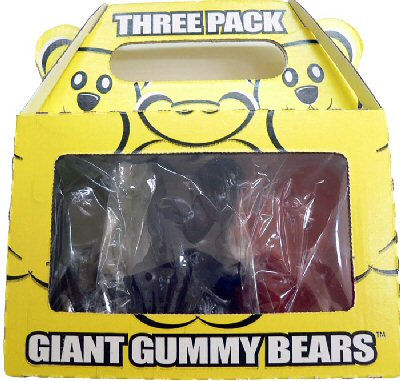 Giant Gummy Bears - Pick 3 Mix and Match - Click Here To Buy!