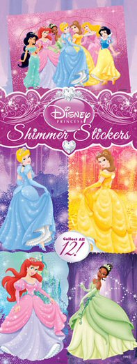 Disney Princess Shimmer Stickers