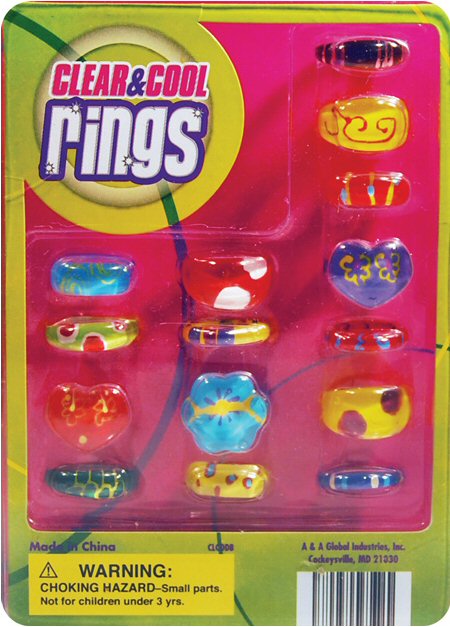 Clear and Cool Rings Vending Capsules