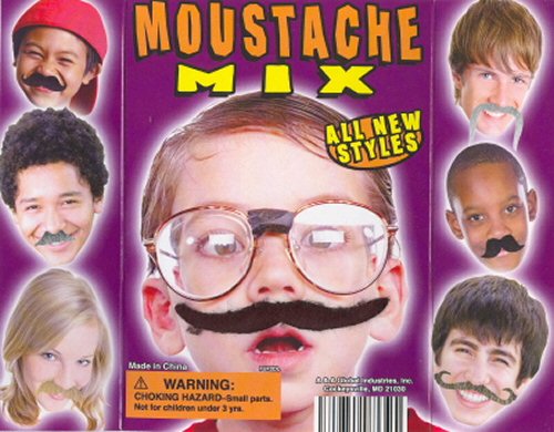Fuzzy Face Moustaches Vending Capsules