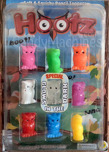 Hootz Pencil Toppers Vending Capsules