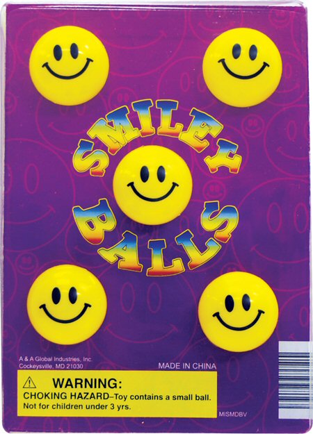 Mini Smiley Balls Self Vending Toys