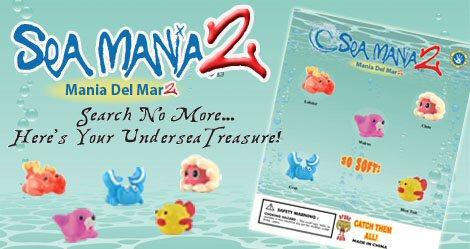 Sea Mania Pencil Toppers