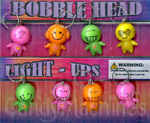 Bobble Head Light Ups Vending Capsules