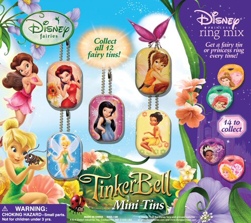 Disney Fairy Mini Tin & Princess Ring Mix