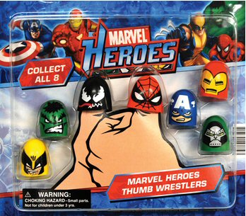 Marvel Heroes Thumb Wrestlers Vending Capsules