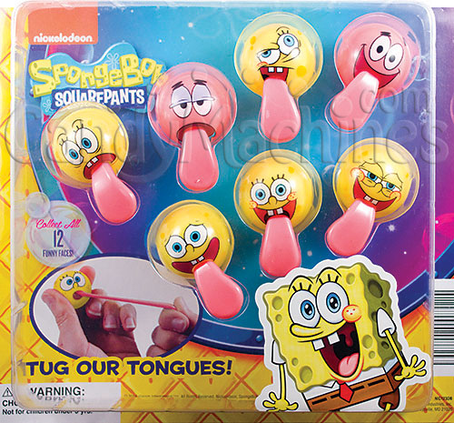 SpongeBob Tongue Tuggers Vending Capsules
