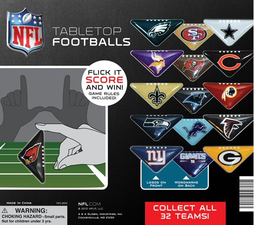 NFL Table Top Football Vending Capsules
