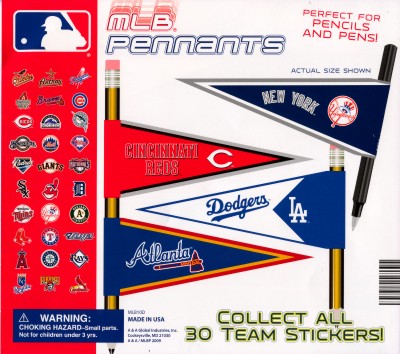MLB Pennant Sticker Vending Capsules - Click Here To Buy